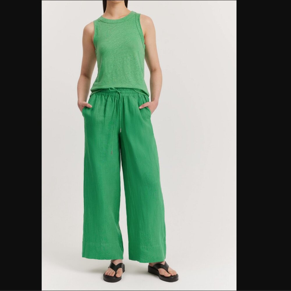 Organically Grown Linen Palazzo Pant